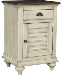 Brockton 1-Drawer, 1-Door Nightstand – Light Wheat