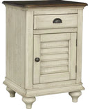 Brockton 1-Drawer, 1-Door Nightstand – Light Wheat