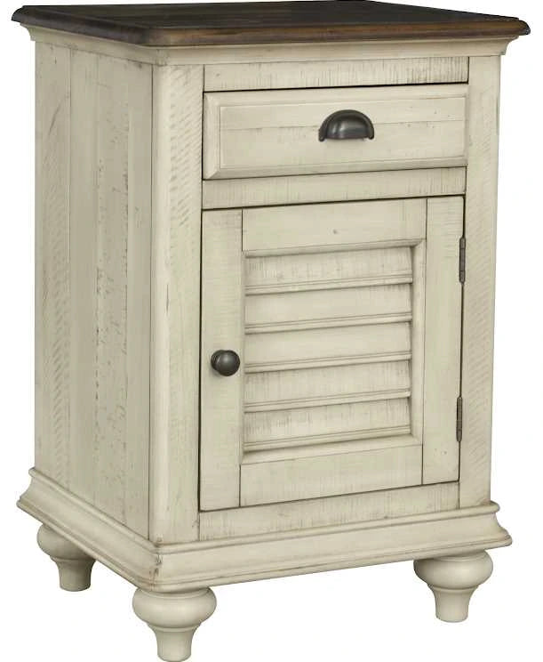 Brockton 1-Drawer, 1-Door Nightstand – Light Wheat