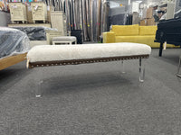 Brianna Faux Fur Bench