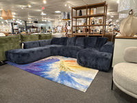 Quinn Modern Sectional In Navy