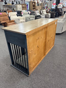 Feliz Three Drawer TV Console & Dog Crate