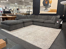 Kensington Cloud Sectional In Marble Grey