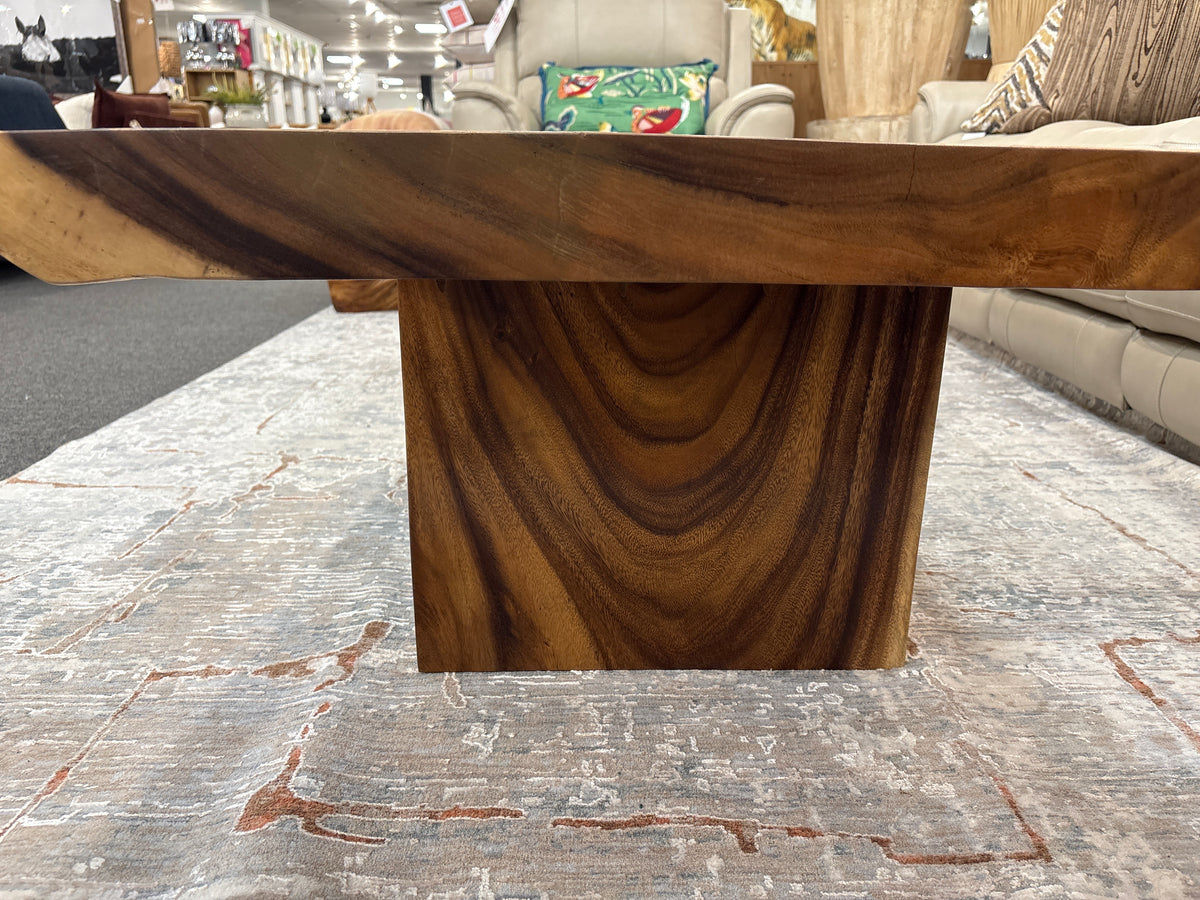 Teak Wood Live Edge Coffee Table