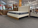 King Portico Wing Upholstered Bed