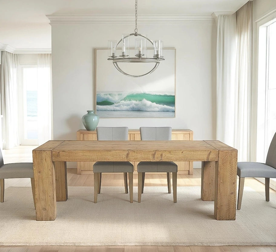 Maxwell 84” Rectangular Reclaimed Pine Dining Table