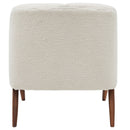 New Pacific Direct Florence Faux Shearling Accent Chair – Beige