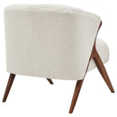 New Pacific Direct Florence Faux Shearling Accent Chair – Beige