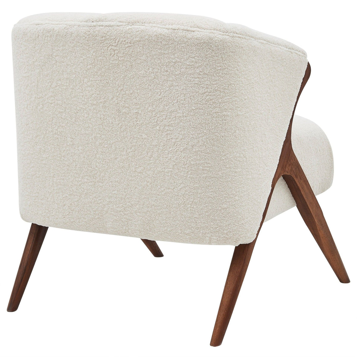 New Pacific Direct Florence Faux Shearling Accent Chair – Beige