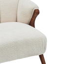 New Pacific Direct Florence Faux Shearling Accent Chair – Beige