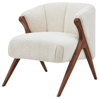 New Pacific Direct Florence Faux Shearling Accent Chair – Beige