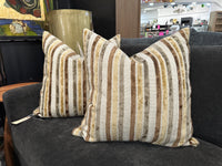 Borderline-Mocha Down Filled Pillow