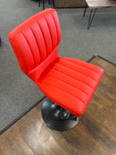 Bardot Red Adjustable Barstool