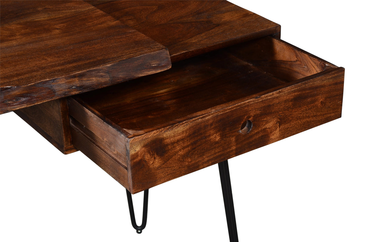 Jofran Nature’s Edge Live Edge Desk – Light Chestnut