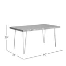 Nature’s Edge 60" Solid Acacia Live Edge Dining Table – Natural