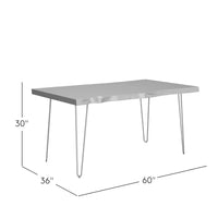 Nature’s Edge 60" Solid Acacia Live Edge Dining Table – Natural