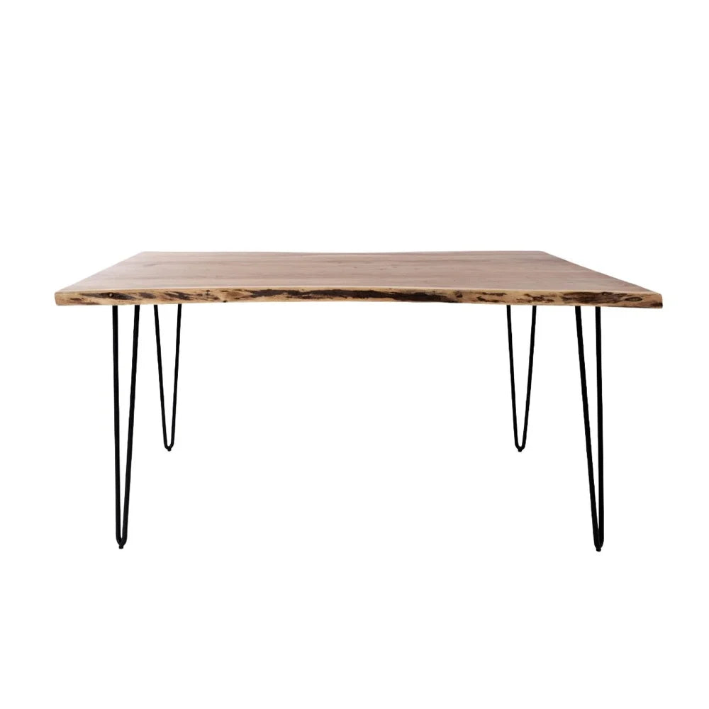 Nature’s Edge 60" Solid Acacia Live Edge Dining Table – Natural