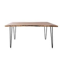 Nature’s Edge 60" Solid Acacia Live Edge Dining Table – Natural