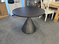 Catena 38” Round Bistro Table – Metallic Black