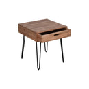 Rollins End Table with Drawer – Natural