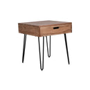 Rollins End Table with Drawer – Natural