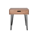 Rollins End Table with Drawer – Natural