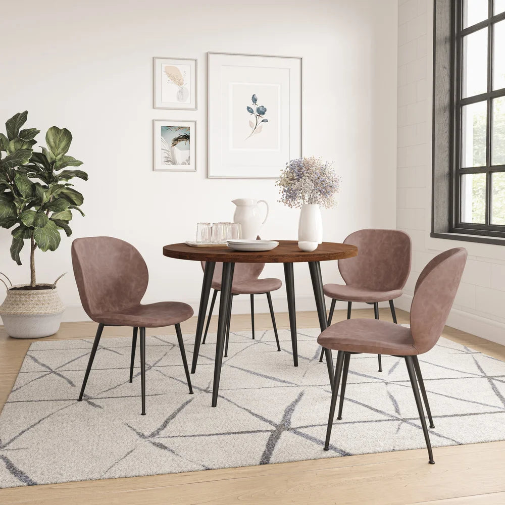Prelude 42" Round Dining Table – Walnut or Suede