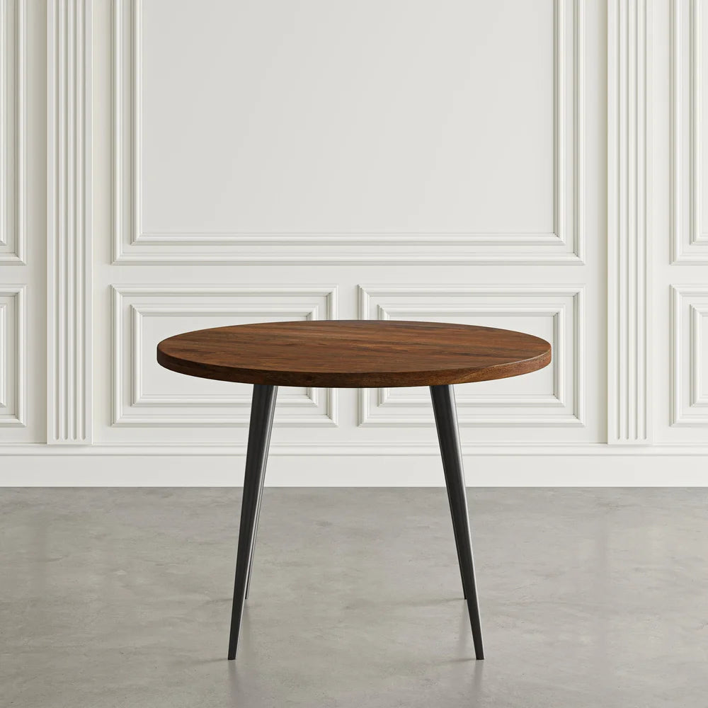 Prelude 42" Round Dining Table – Walnut or Suede