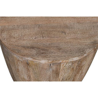 Origins Round Drum End Table – Washed Sand