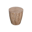 Origins Round Drum End Table – Washed Sand