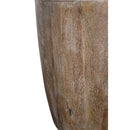 Origins Round Drum End Table – Washed Sand