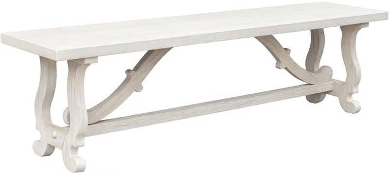 Orchard Park Wooden Dining Bench – Antique White