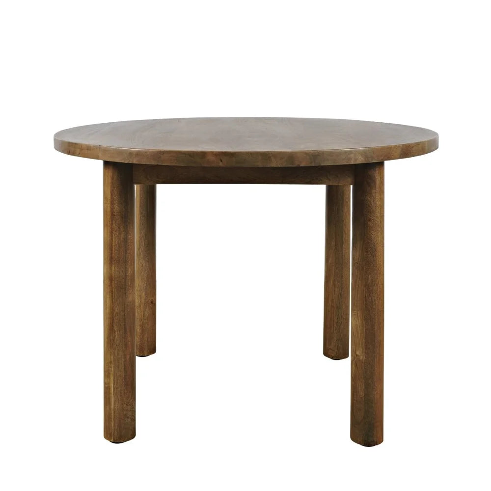 Bodhi 42" Round Solid Mango Wood Dining Table – Brown