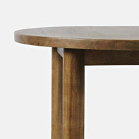 Bodhi 42" Round Solid Mango Wood Dining Table – Brown