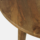 Bodhi 42" Round Solid Mango Wood Dining Table – Brown