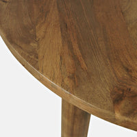 Bodhi 42" Round Solid Mango Wood Dining Table – Brown