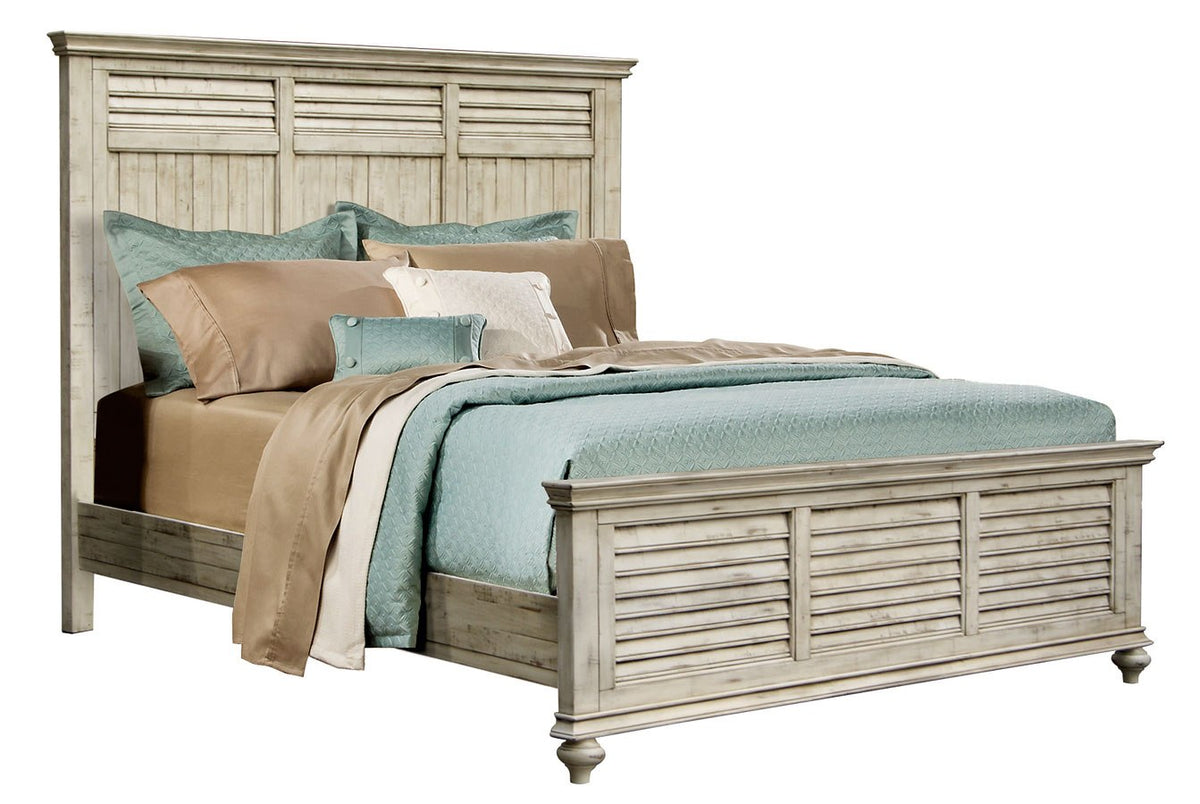 Brockton Panel Bed – Light Wheat