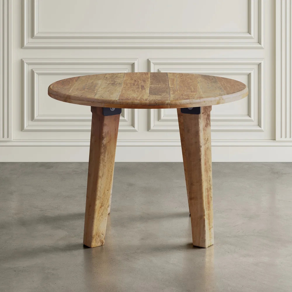 Reclamation 42" Round Solid Wood Dining Table