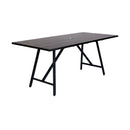 Frinton, Ditas & Rhett 5-Piece Outdoor Dining Set in Dark Eucalyptus, Gray Rope & Cushions