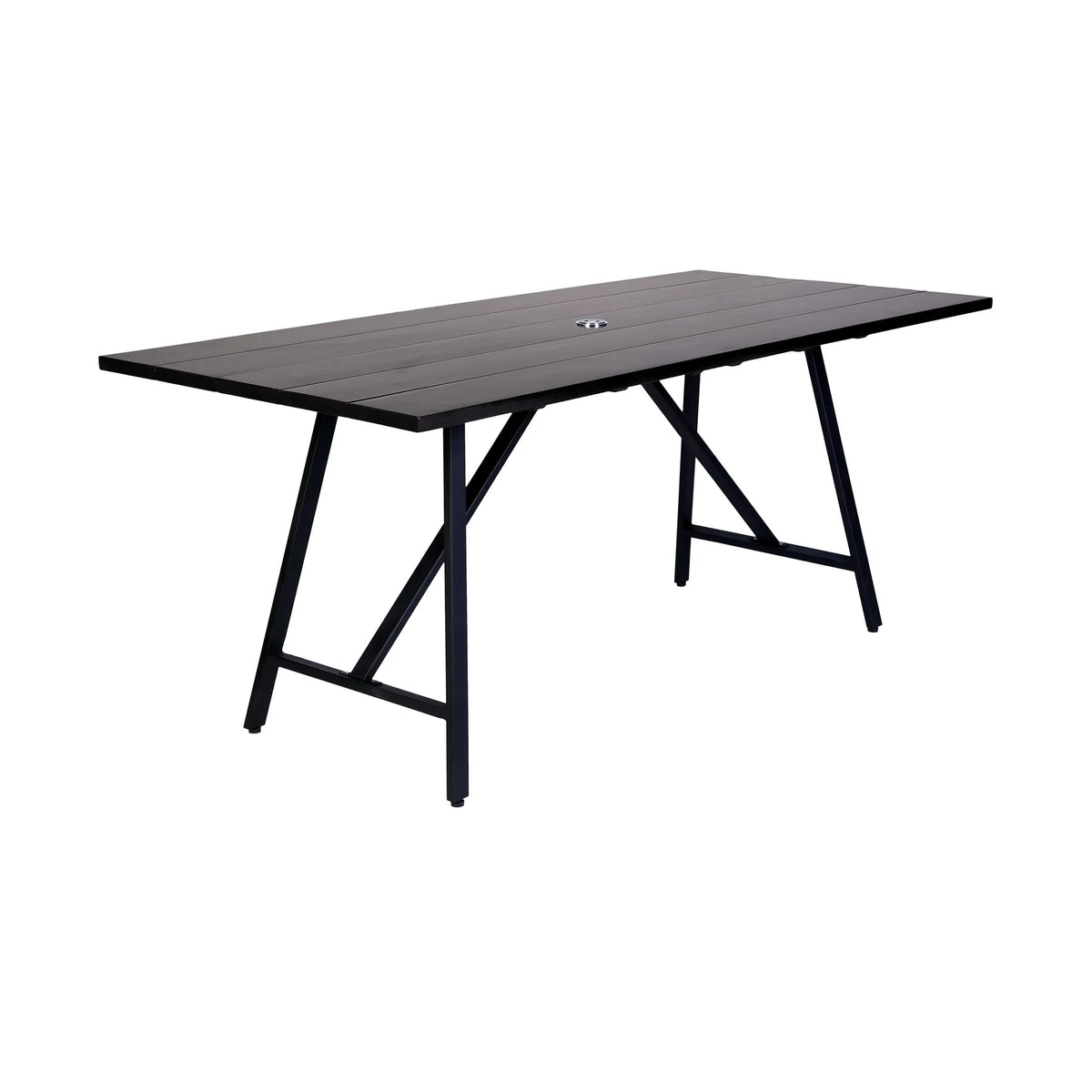 Frinton, Ditas & Rhett 5-Piece Outdoor Dining Set in Dark Eucalyptus, Gray Rope & Cushions