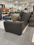 Zeppelin Leather Power Reclining Sectional with Immersive Sound