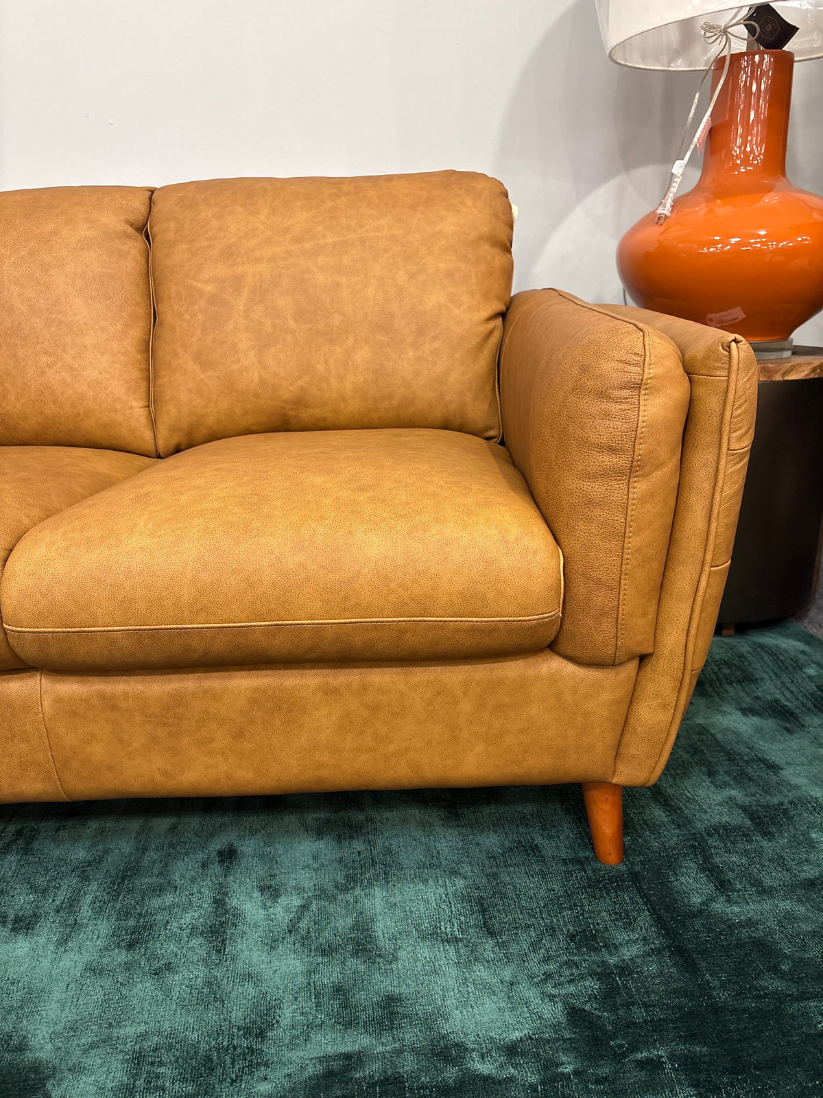 Leather Italia Mesa Sofa – Granola Tan