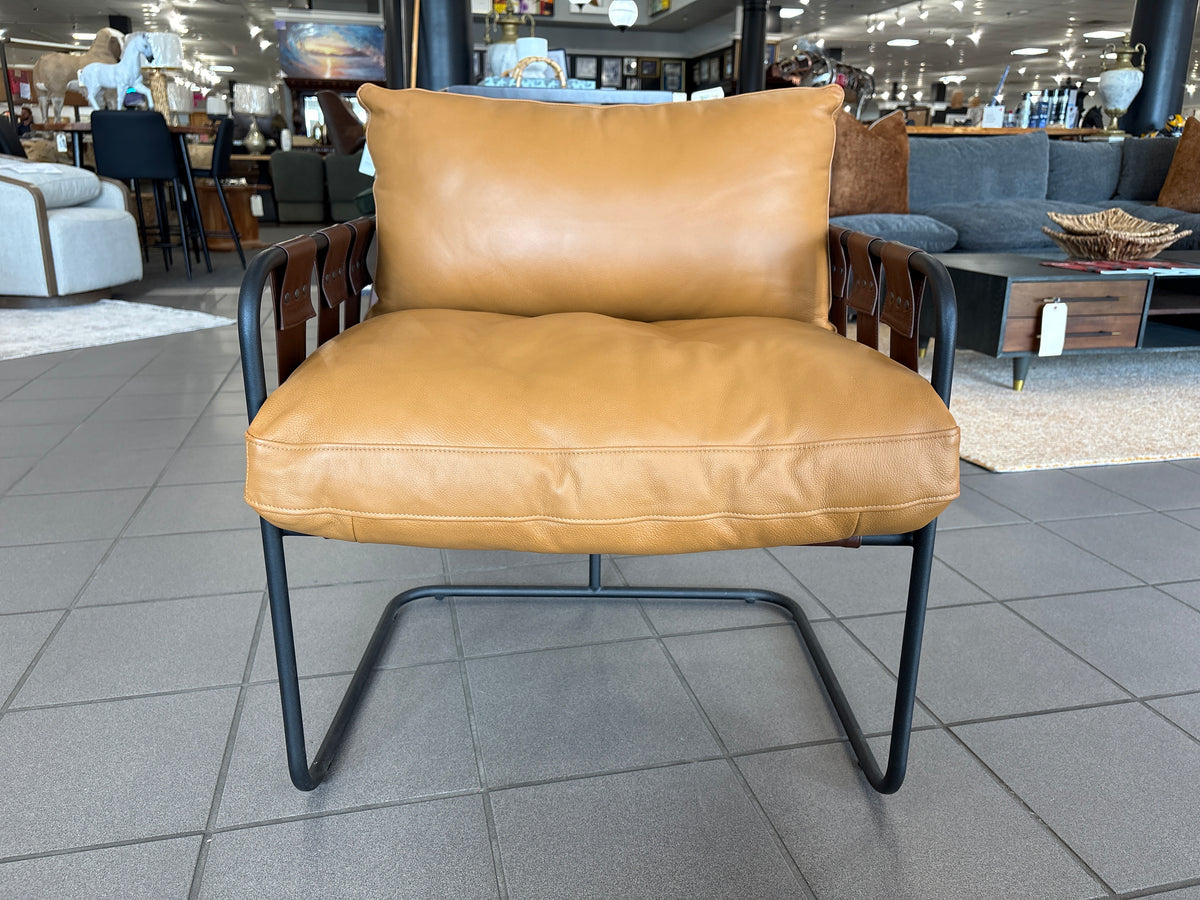 Toluca Chair With Brown Leather Accent CH 53007646