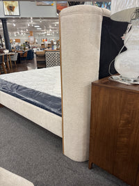 King Portico Wing Upholstered Bed