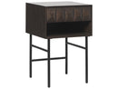 Latina Side Table with Drawer — Dark Oak