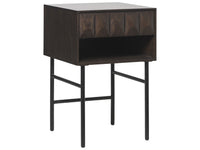 Latina Side Table with Drawer — Dark Oak