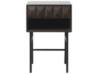 Latina Side Table with Drawer — Dark Oak