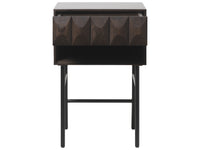Latina Side Table with Drawer — Dark Oak