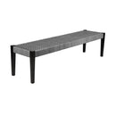 Frinton, Ditas & Rhett 5-Piece Outdoor Dining Set in Dark Eucalyptus, Gray Rope & Cushions