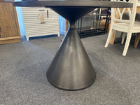 Catena 38” Round Bistro Table – Metallic Black